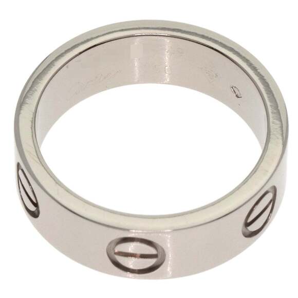 CARTIER 18k Silver Love Ring #49 - Picture 4 of 7